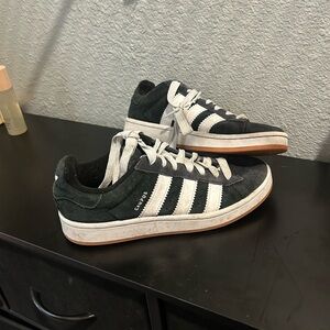 Adidas Black and White Campus Sneakers